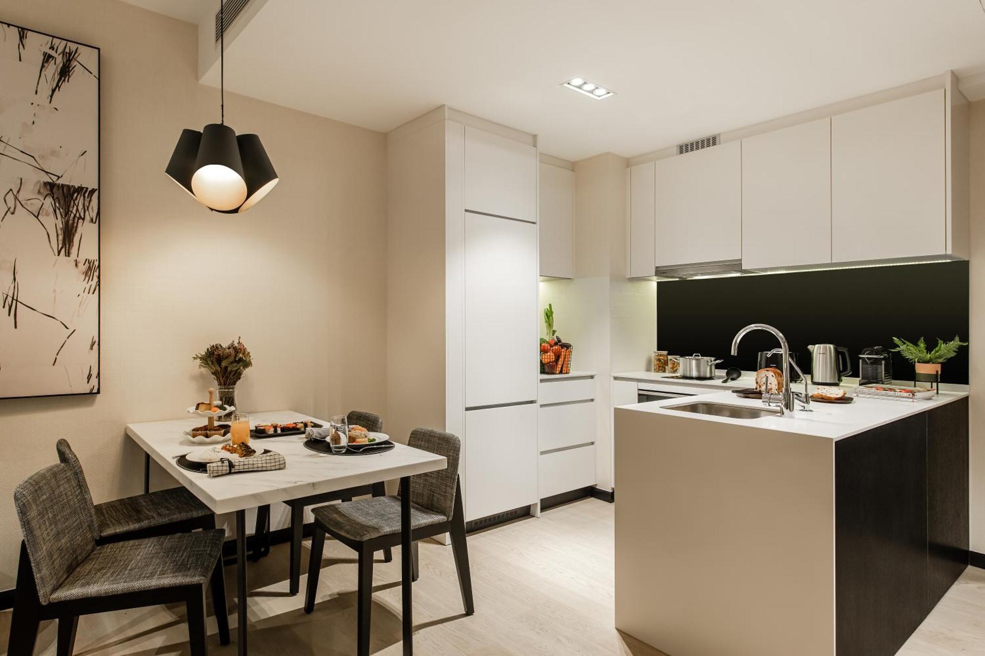 Ascott Star Klcc Kuala Lumpur Hotel Ngoại thất bức ảnh A kitchen in a typical apartment