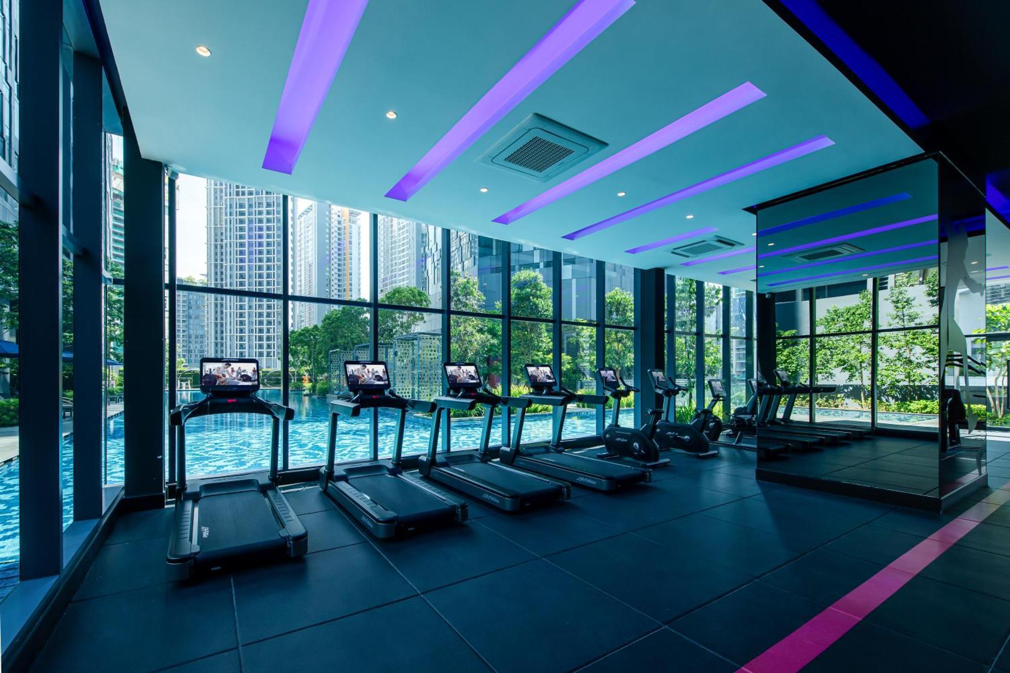 Ascott Star Klcc Kuala Lumpur Hotel Ngoại thất bức ảnh The gym at the clubhouse